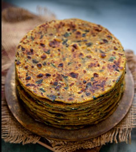 Fresh homemade Thepla